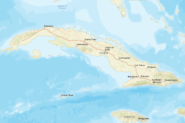 Topographical location of the item 'Soil Map of Cuba' (45005)