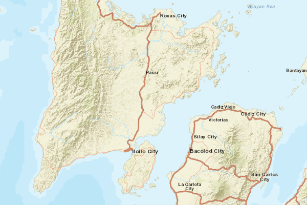 Topographical location of the item 'Soil Map of ILOILO Province, Philippines' (47709)