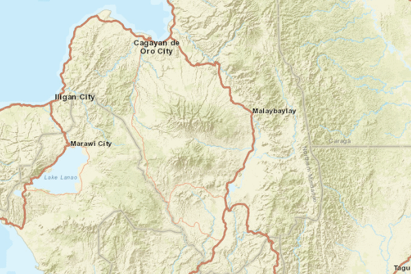 Topographical location of the item 'Soil Map of Bukidnon Province, Philippines' (46058)