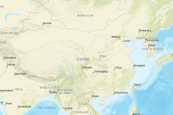 Topographical location of the item 'Tentative Soil Map of China' (24487)