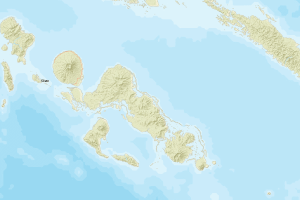 Topographical location of the item 'Soil Descriptions and analyses from New Georgia and the Russell Islands, Solomon Islands' (274)