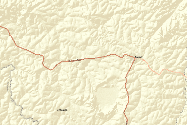 Topographical location of the item 'Reconhecimento Geologico da Area do Chilesso-Andulo (Geological Survey of the Chilesso-Andulo Area) - Angola' (26221)