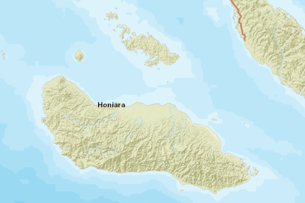 Topographical location of the item 'Soil descriptions and analyses from Guadalcanal and the Florida Islands, British Solomon Islands Protectorate' (1583)