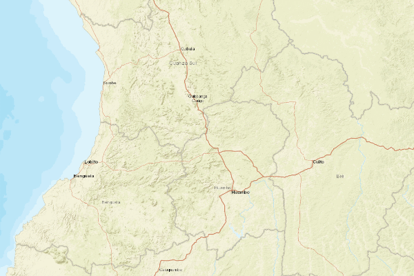 Topographical location of the item 'Geomorfologia, Solos e Ruralismo da Regiao Central Angolana (Geomorphology, Soils and Ruralism of the Central Zone  of Angola)' (1719)
