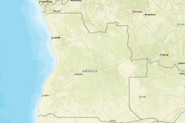 Topographical location of the item 'The Mineral Resources of Angola' (25353)