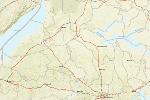 Topographical location of the item 'The Soils and Land use of Buganda' (407)