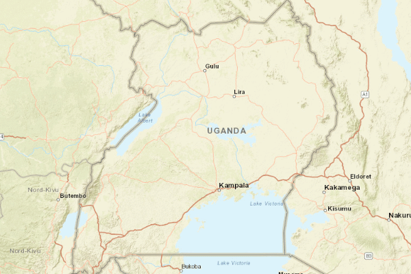 Topographical location of the item 'The Vegetation of Uganda and its bearing on land-use' (47474)