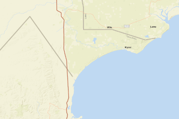 Topographical location of the item 'Preliminary Evaluation of the Soil Conditions of the Tana Delta for Irrigation Development' (489)
