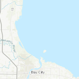 Inner Saginaw Bay Sw Of Point Au Gres To Bay Port Mi
