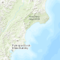 map ofeastern kamchatka russia